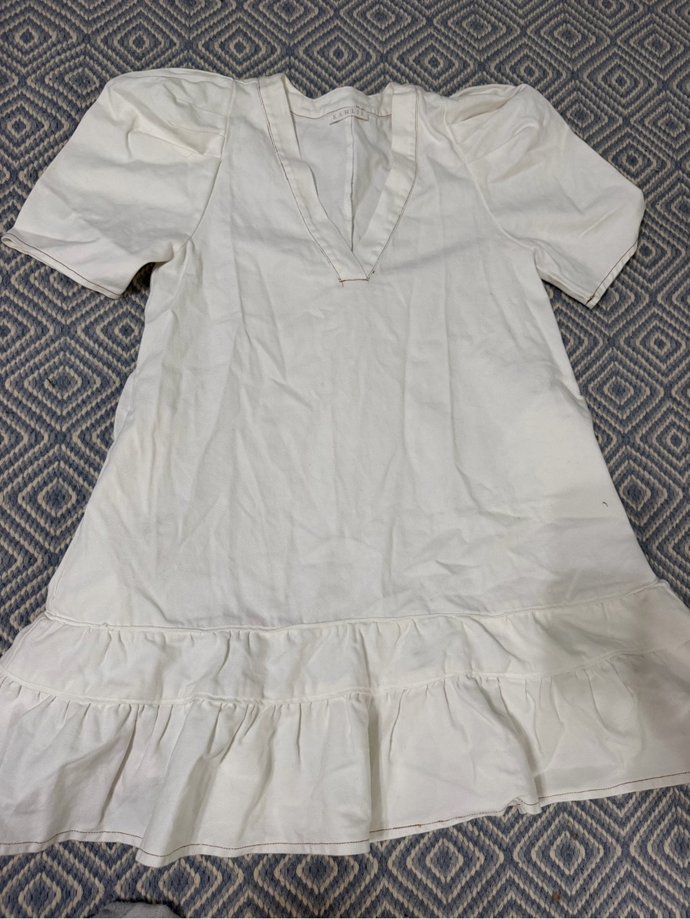 Karlie off-white denim dress